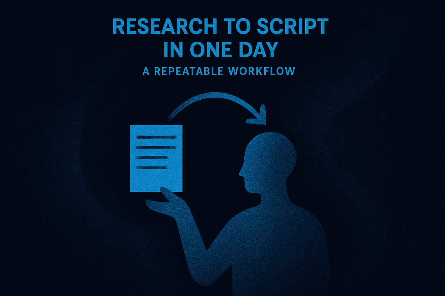 Research to Script in One Day: A Repeatable Workflow