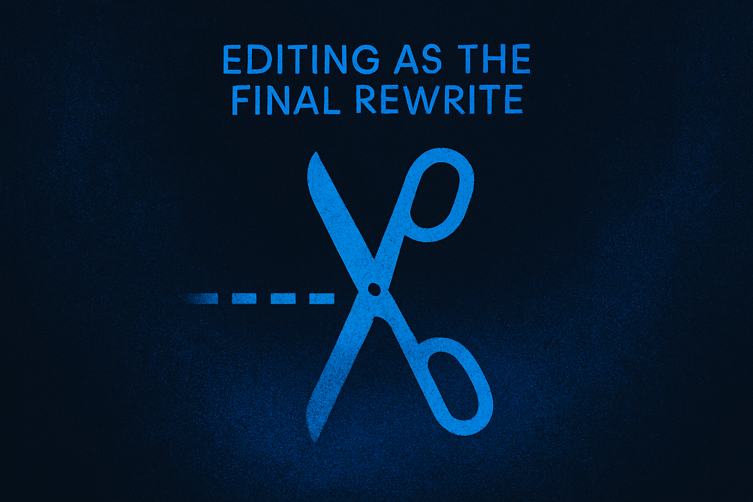 Editing as the Final Rewrite: Pace, Contrast, and Sonic Architecture